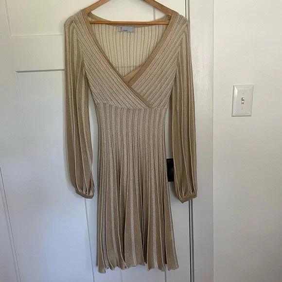 green emerald velvet dress Recent Missoni Gold Chevron Pattern Knit Halter Summer Dress  Shrimpton  Couture